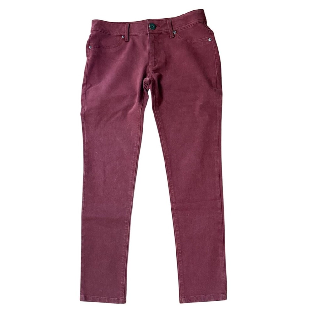 DL1961 Low Rise Skinny Ankle Jeans Stretch Premium Denim Emma Legging Garnet 29